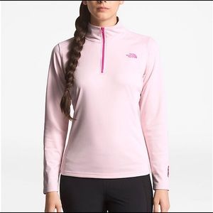 North Face Women’s 1/4 Zip Pink Fleece XS NWOT!